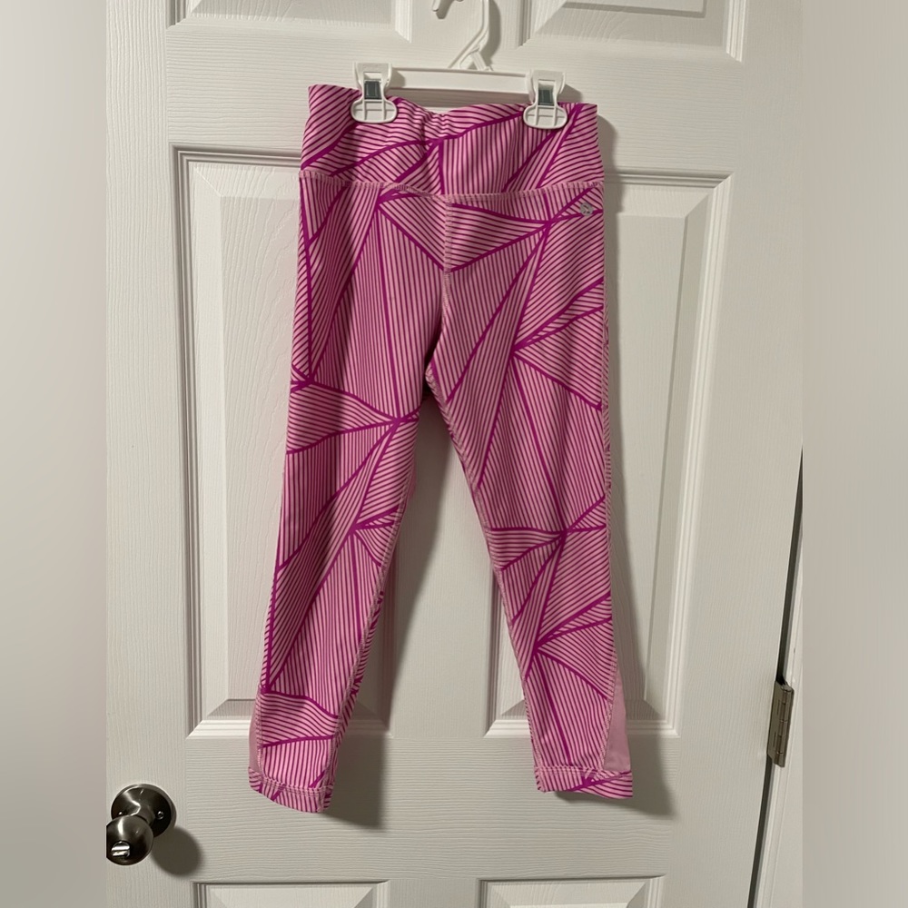 Xersion Youth‎ size 10/12 yoga pants pink stylish spandex girls